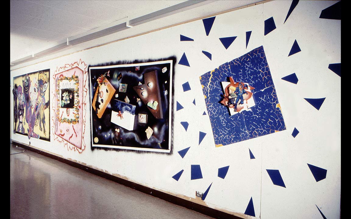 Artist in Residence - Frankley Community High School, Birmingham - Large relief mural/installation - 1987