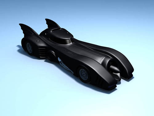 BATMOBILE   3D MODEL   HIGH POLY   3DS, MAX, OBJ + XTRA  