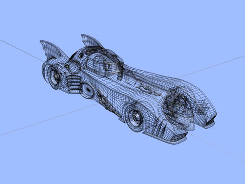 BATMOBILE   3D MODEL   HIGH POLY   3DS, MAX, OBJ + XTRA  